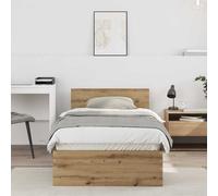 Bed Frame with Headboard Bedroom Bed Base Mattress Foundation Bedstead vidaXL