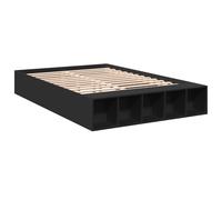 Bed Frame Base Bedstead Black 135x190 cm Double Engineered Wood vidaXL