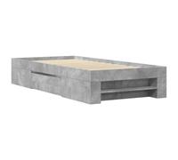 vidaXL Bed Frame Bed Base Bedstead Concrete Grey 100x200 cm Engineered Wood