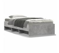 vidaXL Bed Frame Bed Base Bedstead Concrete Grey 100x200 cm Engineered Wood