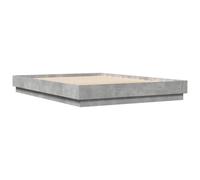 vidaXL Bed Frame Bed Base Concrete Grey 150x200 cm King Size Engineered Wood