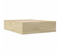 vidaXL Bed Frame, Bed Base for Bedroom Guest Room, Mattress Foundation for Doubl