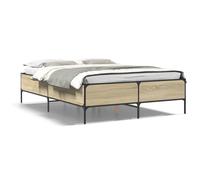 vidaXL Bed Frame, Bed Base for Bedroom, Mattress Foundation for Double Bed, Mode