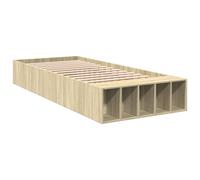 vidaXL Bed Frame Home Bed Base Bedstead Sonoma Oak 100x200 cm Engineered Wood