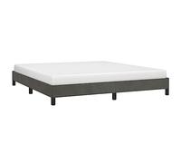 vidaXL Bed Frame without Mattress Dark Grey Super King Velvet