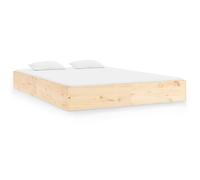 Vidaxl Bed Frame Without Mattress Solid Wood 150X200 Cm King Size King Size