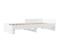 vidaXL Bed Frame without Mattress White 100x200 cm Engineered Wood