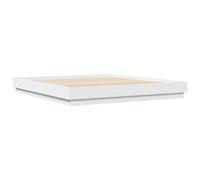 vidaXL Bed Frame Bedroom Bed Base Bedstead White 200x200 cm Engineered Wood
