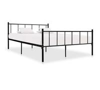 vidaXL Bed Frame Black Metal 180x200 cm 6FT Super King 05 UK HOT