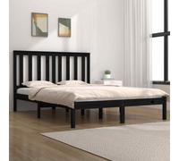 (black, 200 x 200 cm) vidaXL Solid Wood Pine Bed Frame Wooden Bedstead Bed Base Multi Colours/Sizes