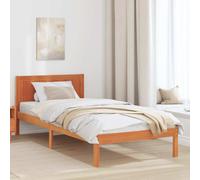vidaXL Bed Frame Brown 100 x 200 cm Solid Pine wood, Brown