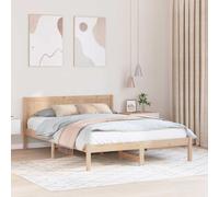 Bed Frame Solid Pine wood Frames Bedroom Furniture Wooden Contemporary vidaXL