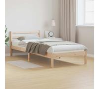 vidaXL Bed Frame Brown 215.5 x 95.5 x 69.5 cm Solid Pine Wood