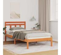 Bed Frame Solid Pine Wood Platform Modern Bedroom Contemporary Decor vidaXL