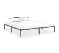 vidaXL Bed Frame Grey Metal 180x200 cm 6FT Super King UK NEW