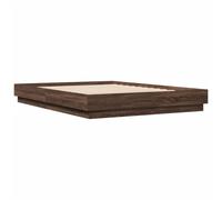 vidaXL Bed Frame Home Bed Base Bedstead Brown Oak 160x200 cm Engineered Wood