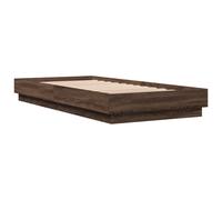 vidaXL Bed Frame Home Bed Base Bedstead Brown Oak 90x200 cm Engineered Wood