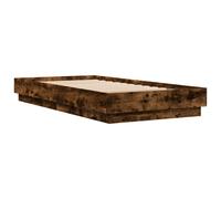 vidaXL Bed Frame Home Bed Base Bedstead Smoked Oak 90x190 cm Engineered Wood