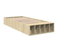 vidaXL Bed Frame Home Bed Base Bedstead Sonoma Oak 100x200 cm Engineered Wood