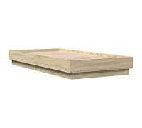 vidaXL Bed Frame Home Bed Base Bedstead Sonoma Oak 90x200 cm Engineered Wood