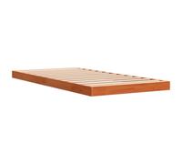 vidaXL Bed Frame Home Bed Base Bedstead Wax Brown 100x200 cm Solid Wood Pine