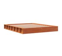 vidaXL Bed Frame without Mattress Wax Brown 160x200 cm Solid Wood Pine