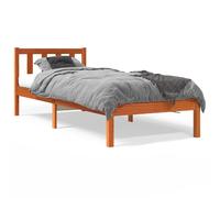 Vidaxl Bed Frame Without Mattress Wax Brown 100X200 Cm Solid Wood Pine