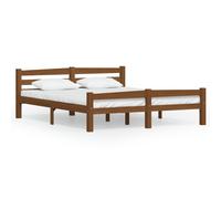 Vidaxl Bed Frame Without Mattress Honey Brown Solid Pinewood 160X200 Cm