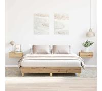 Bed Frame No Mattress Engineered Wood Bed Base Single Bed Double Bed vidaXL