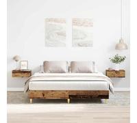vidaXL Bed Frame No Mattress Old Wood 150x200 cm King Size Engineered Wood