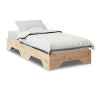 vidaXL Bed Frame No Mattress Stackable 100x200 cm Solid Wood