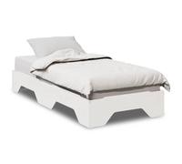 Bed Frame No Mattress Stackable Bedrom Bed Base Bedstead Solid Wood vidaXL