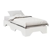 vidaXL Bed Frame No Mattress Stackable White 90x190 cm Single Solid Wood