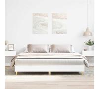 vidaXL Bed Frame No Mattress White 200x200 cm Engineered Wood