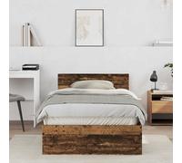 vidaXL Bed Frame Old Wood 203 x 104 x 70 cm Engineered Wood