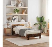 vidaXL Bed Frame Old wood 75 x 190 cm Engineered wood