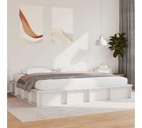 vidaXL Bed Frame White 180 x 200 cm Solid Pine Wood