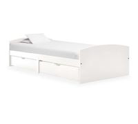 Vidaxl Bed Frame With 2 Drawers Without Mattress White 90X200 Cm