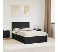 Bed Frame with Drawer with Headboard with Storage Engineer Wood Modern vidaXL
