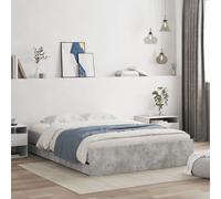 Bed Frame with Drawers Concrete Grey 140x200 cm Engineered Wood vidaXL