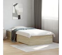 Bed Frame with Drawers Bed Base Mattress Foundation Engineered Wood vidaXL