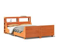 Bed Frame with Headboard Home Bedroom Bed Base Bedstead Solid Wood Pine vidaXL