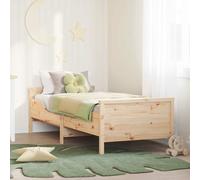 VidaXL Bed Frame With Headboard Brown 80 X 200 Cm Engineered Wood