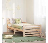 Bed Frame with Headboard Engineered Wood Children's Bedroom Modern Pine vidaXL