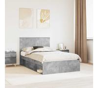 vidaXL Bed Frame with Headboard Concerte 120 x 190 cm Solid Pine Wood