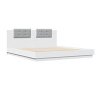 vidaXL Bed Frame without Mattress White 180x200 cm Super King, White