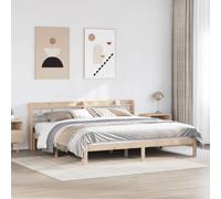 vidaXL Bed Frame with Headboard without Mattress 180x200 cm Super King
