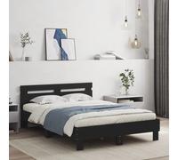 Bed Frame with Headboard and LED Bed Base Bedstead Matress Foundation vidaXL