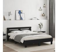 Bed Frame with Headboard and LED Bed Base Bedstead Matress Foundation vidaXL