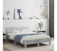 Bed Frame with Headboard and LED Bed Base Bedstead Matress Foundation vidaXL